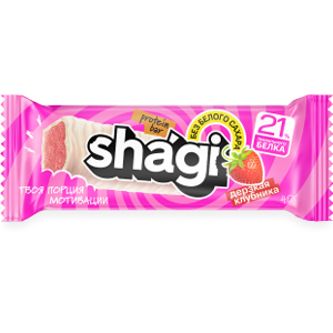 Протеиновый батончик shagi со вкусом клубники, 40 г