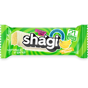 Протеиновый батончик shagi со вкусом банана, 40 г
